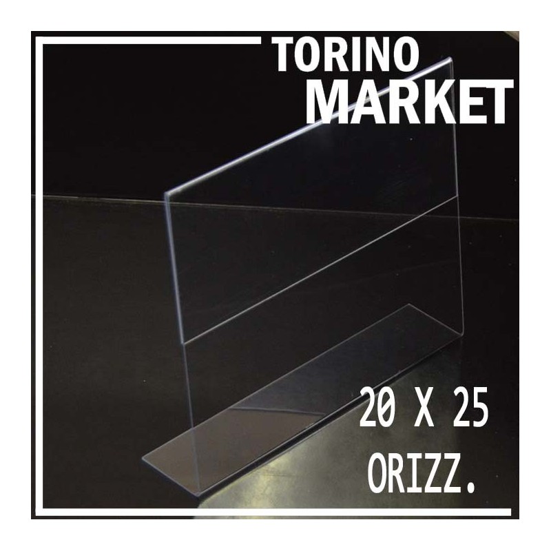 CORNICE PORTAFOTO TRASPARENTE CM 20X25 IN PLEXIGLASS TORINO MARKET portafoto  in plexiglass - Torino Market